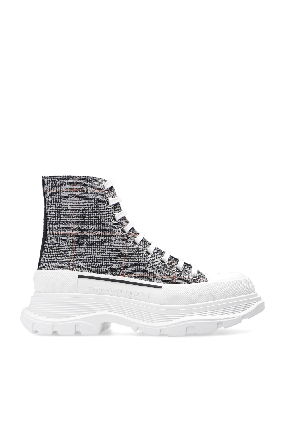 Grey 'The Tread Slick' high-top sneakers Alexander McQueen